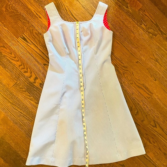 ⚓️Adorable blue striped vintage dress w/brass button front⚓️ - Picture 10 of 11